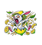 うさぎ癖MAX❗️❸着ぐるみ破壊………..（個別スタンプ：30）