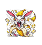 うさぎ癖MAX❗️❸着ぐるみ破壊………..（個別スタンプ：31）