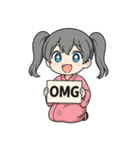 メルフィ：ピンク浴衣編（個別スタンプ：6）