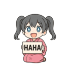 メルフィ：ピンク浴衣編（個別スタンプ：10）