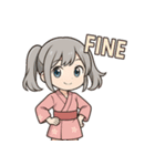 メルフィ：ピンク浴衣編（個別スタンプ：16）