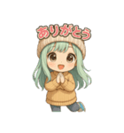 もふキャップのもこちゃん（個別スタンプ：1）