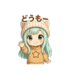 もふキャップのもこちゃん（個別スタンプ：6）