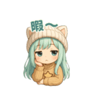 もふキャップのもこちゃん（個別スタンプ：7）