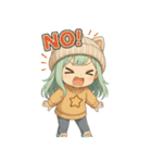 もふキャップのもこちゃん（個別スタンプ：8）