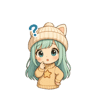 もふキャップのもこちゃん（個別スタンプ：10）