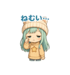 もふキャップのもこちゃん（個別スタンプ：11）
