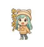 もふキャップのもこちゃん（個別スタンプ：19）