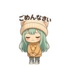 もふキャップのもこちゃん（個別スタンプ：25）