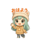 もふキャップのもこちゃん（個別スタンプ：27）