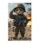 進撃の猫軍団 敬語スタンプ（個別スタンプ：6）