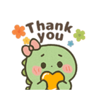 かわいく英会話！もちもちザウルス（個別スタンプ：1）