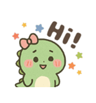 かわいく英会話！もちもちザウルス（個別スタンプ：2）
