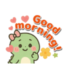 かわいく英会話！もちもちザウルス（個別スタンプ：3）