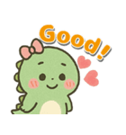 かわいく英会話！もちもちザウルス（個別スタンプ：4）