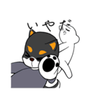 黒柴犬のつぶやき（個別スタンプ：11）