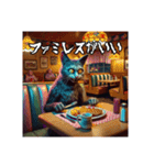 食事に誘ったり誘われたりする猫（個別スタンプ：12）