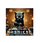 食事に誘ったり誘われたりする猫（個別スタンプ：13）