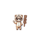 小さなクマの甘えたな男の子（個別スタンプ：16）