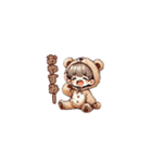 小さなクマの甘えたな男の子（個別スタンプ：25）