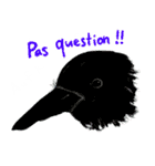 とりさんのひと言 フランス語 ver.（個別スタンプ：12）