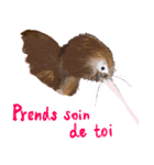 とりさんのひと言 フランス語 ver.（個別スタンプ：14）