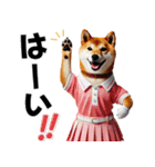 ゴルフしば犬女子（個別スタンプ：3）