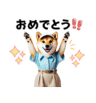 ゴルフしば犬女子（個別スタンプ：15）