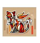 熱いキュビズム猫スタンプ（個別スタンプ：7）