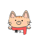 手書き猫のイラストスタンプ（個別スタンプ：16）