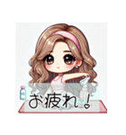 ワークアウト女子の日常とエクササイズ会話（個別スタンプ：18）