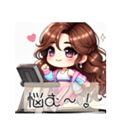 ワークアウト女子の日常とエクササイズ会話（個別スタンプ：22）