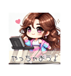ワークアウト女子の日常とエクササイズ会話（個別スタンプ：24）