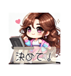 ワークアウト女子の日常とエクササイズ会話（個別スタンプ：27）