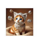 頭にアルミホイルを巻いた思想強めな猫たち（個別スタンプ：8）