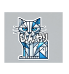 冷たいキュビズム猫スタンプ（個別スタンプ：2）