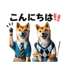 ゴルフしば犬男子（個別スタンプ：14）