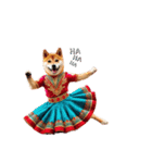 柴犬太のNo dance, No life（個別スタンプ：4）