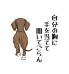 犬の後ろ姿♪背中で語りそうなセリフ（個別スタンプ：2）