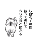 犬の後ろ姿♪背中で語りそうなセリフ（個別スタンプ：11）