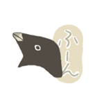 たまに怖い顔をするアデリーペンギン（個別スタンプ：14）