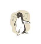 たまに怖い顔をするアデリーペンギン（個別スタンプ：22）