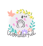 日常で使えるちんあなごとかきのスタンプ（個別スタンプ：4）