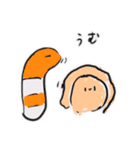 日常で使えるちんあなごとかきのスタンプ（個別スタンプ：8）