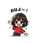 今日も推しが世界一！【赤】（個別スタンプ：8）