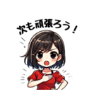 今日も推しが世界一！【赤】（個別スタンプ：34）