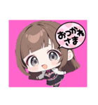 可愛い女の子のスタンプ cute girl（個別スタンプ：6）