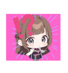 可愛い女の子のスタンプ cute girl（個別スタンプ：8）