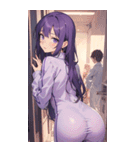 背影角度の女の子写真（個別スタンプ：39）