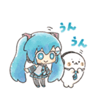 初音ミク × しろたん（個別スタンプ：2）